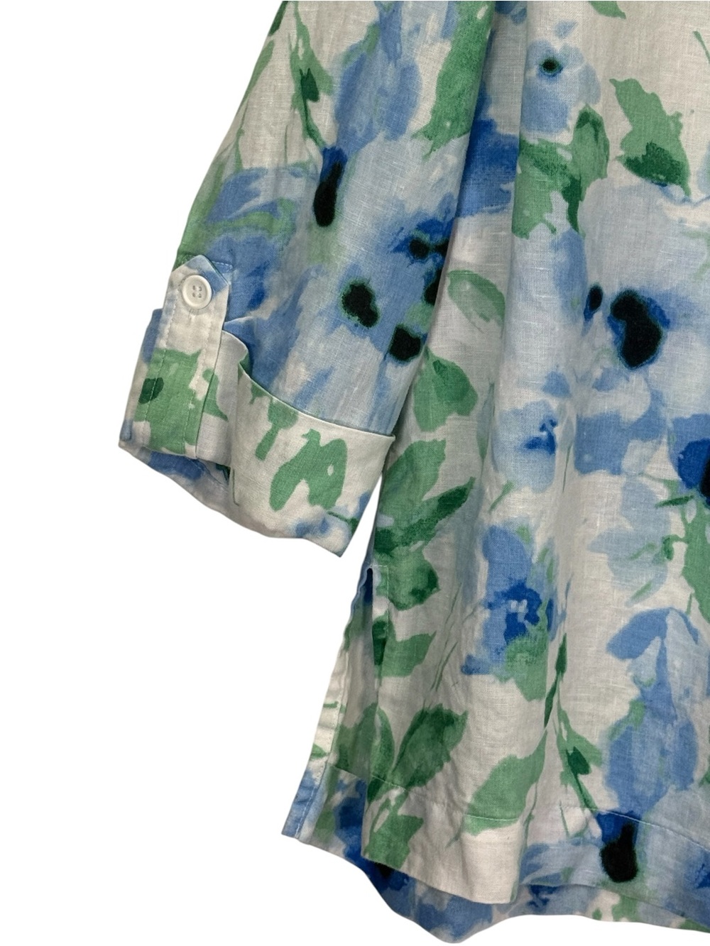 Jones New York Linen Blue Floral  Top
Size 2X - Picture 3 of 12